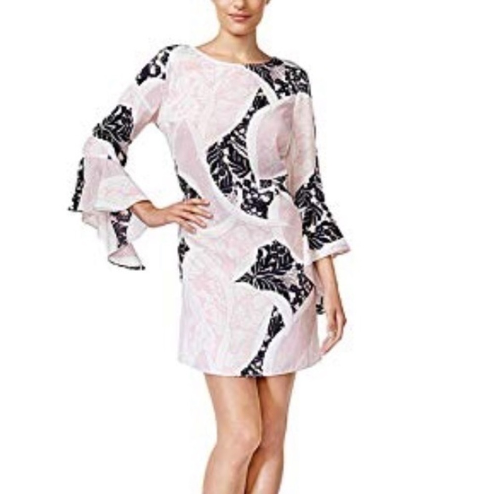 New Woman’s Bar III Shift Dress Ruffle Sleeve sz S